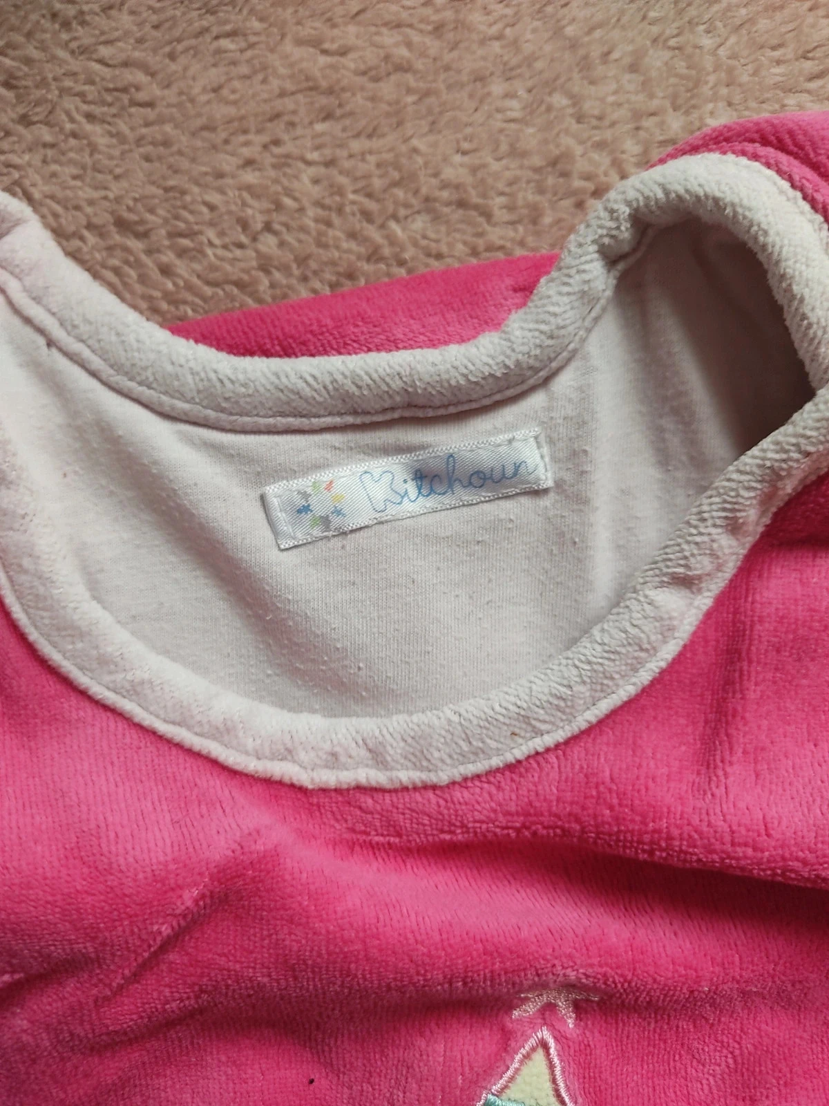 Pink velvet Kitchoun sleeping bag/swaddle - Size 6-24 months - Very good overall condition – photo 5